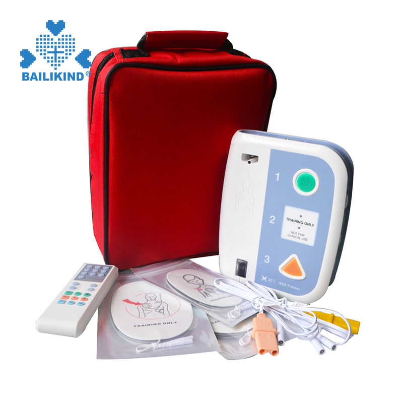 Nola erabili AED Trainer Kanpoko desfibriladore automatizatua Irakaskuntzako lehen sorospenen prestakuntza CPR Eskola elebiduna irakasteko tresnak