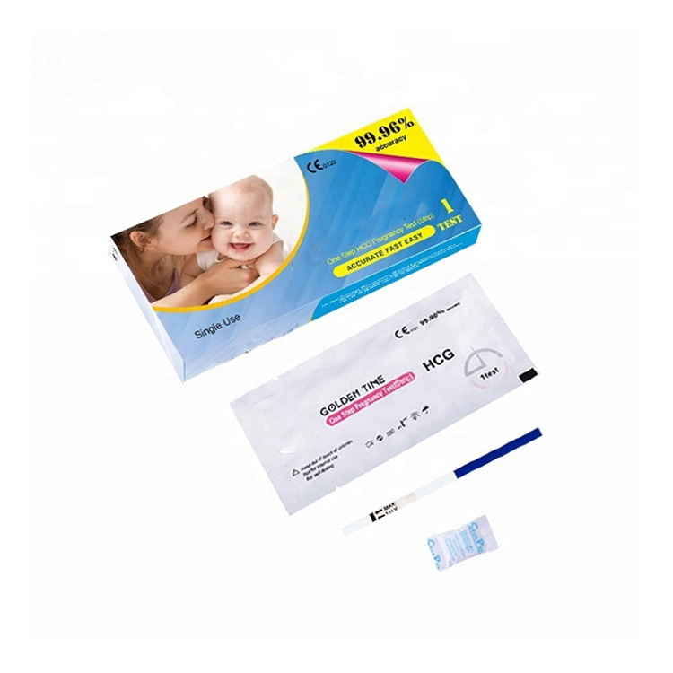 99,9% Zehaztasun handiko Mamma Perfect Hcg Haurdunaldiko Test Strip Azkar